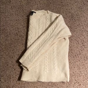 Ralph Lauren cream sweater. Women size large.